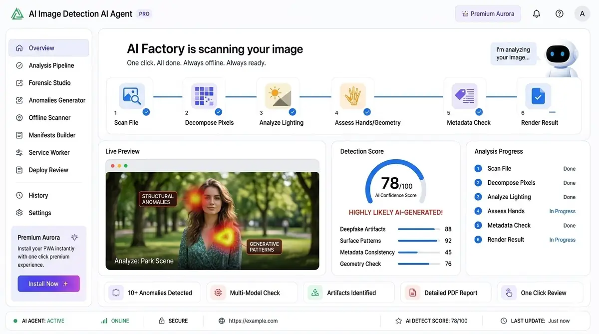 AI trademark classification assistant dashboard — example of the AI tool dashboard software